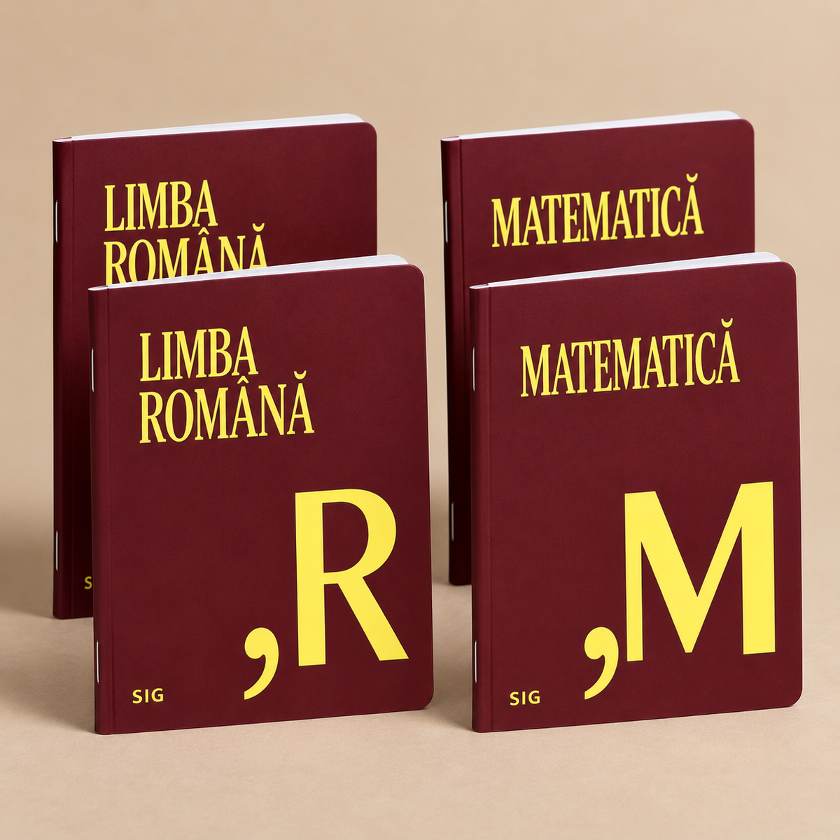 Pachet Complet SIG - 2 Caiete Română + 2 Caiete Matematică clasele 5-8