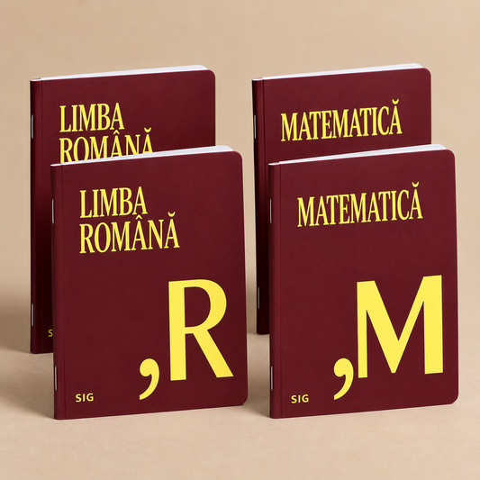 Pachet Complet SIG - 2 Caiete Română + 2 Caiete Matematică clasele 5-8